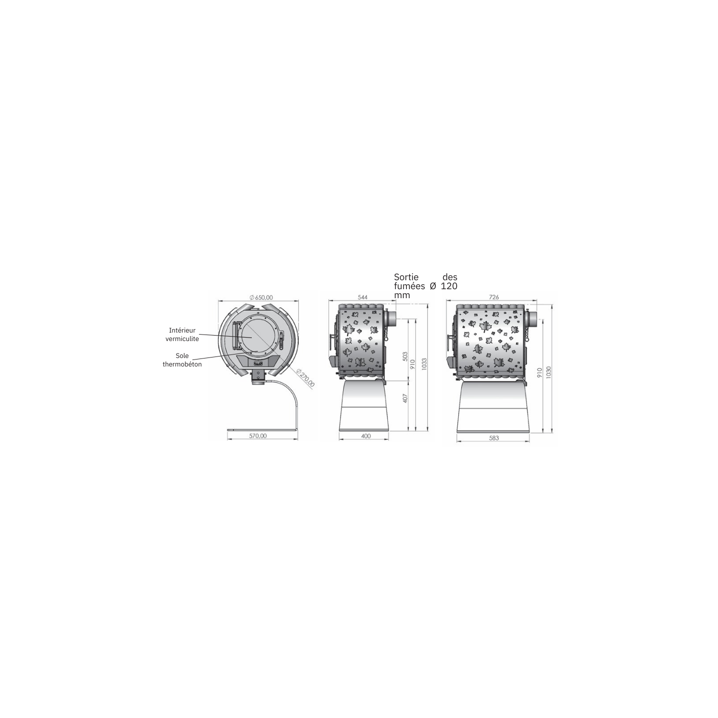 Poêle à Bois SOFIA 8 - Volute